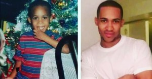 (left) Kadeem Trotter when he was just 5 years old; (right) Kadeem Trotter at 24-years old just before he was killed while running away from a police officer